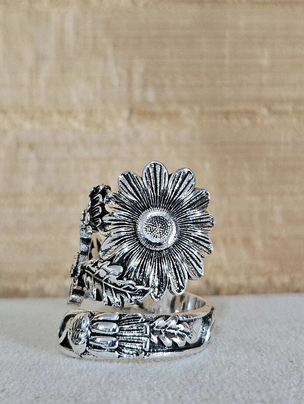 Sunflower Spoon Ring